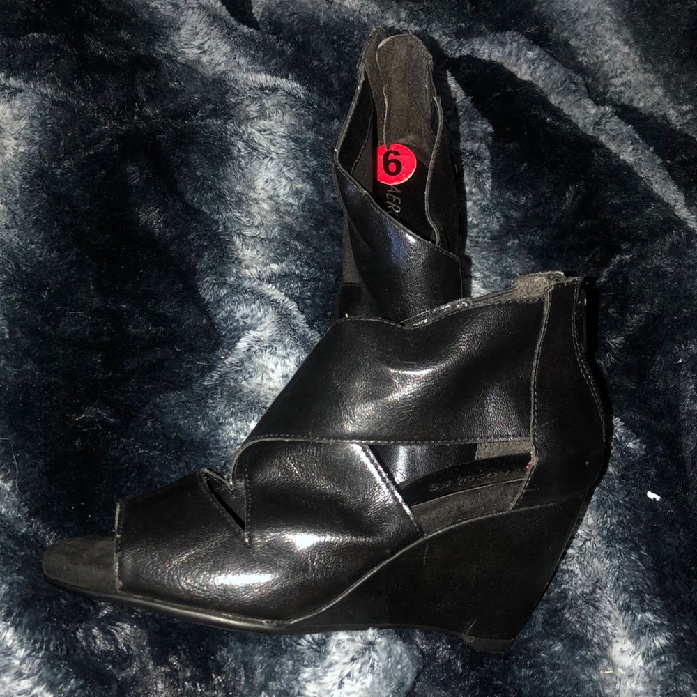 Strappy wedges
